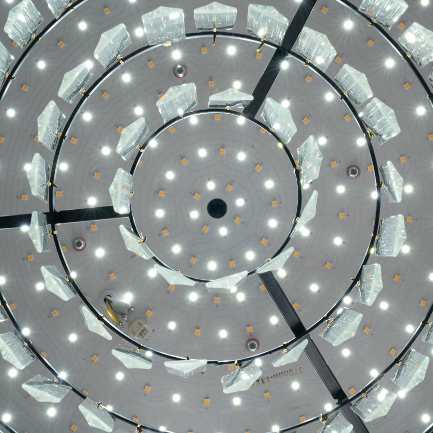 BRILAGI - Candeeiro de tecto LED dimerizável CROWN LED/41W/230V 3000-6000K Ø 48 cm preto + controlo remoto