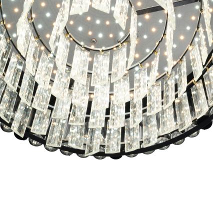 BRILAGI - Candeeiro de tecto LED dimerizável CROWN LED/41W/230V 3000-6000K Ø 48 cm preto + controlo remoto