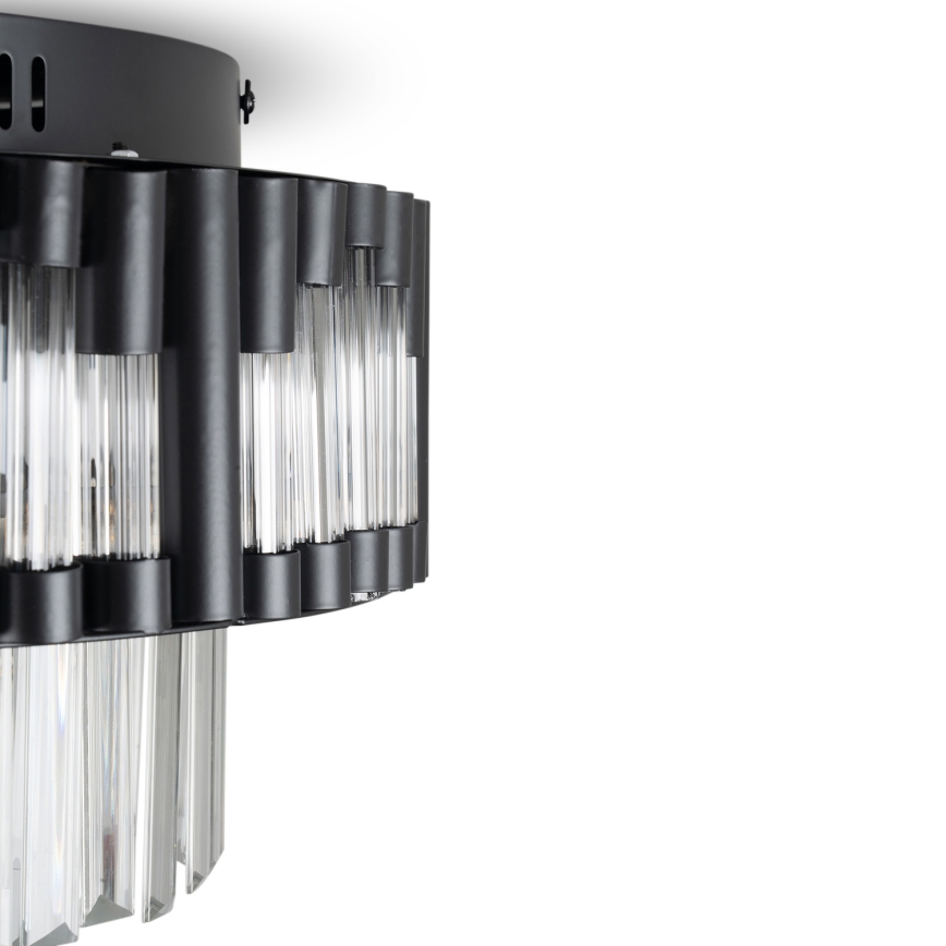 BRILAGI - Candeeiro de tecto LED dimerizável CROWN LED/41W/230V 3000-6000K Ø 48 cm preto + controlo remoto
