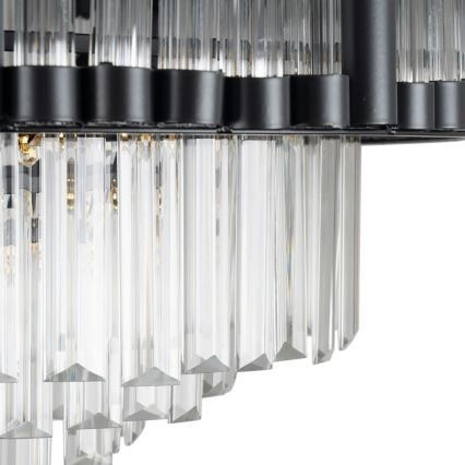 BRILAGI - Candeeiro de tecto LED dimerizável CROWN LED/41W/230V 3000-6000K Ø 48 cm preto + controlo remoto
