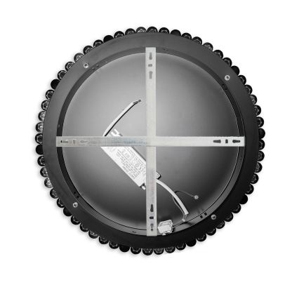 BRILAGI - Candeeiro de tecto LED dimerizável CROWN LED/41W/230V 3000-6000K Ø 48 cm preto + controlo remoto