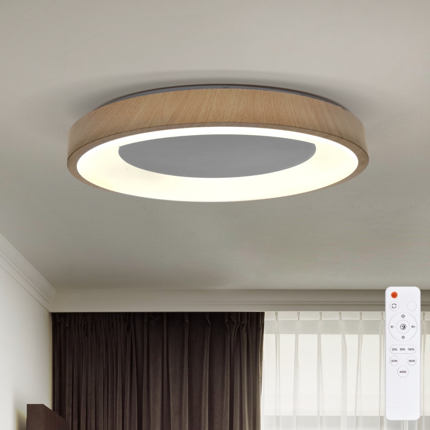 Brilagi - Candeeiro de teto LED regulável DORIA LED/60W/230V 3000-6500K diâmetro 60 cm + comando à distância
