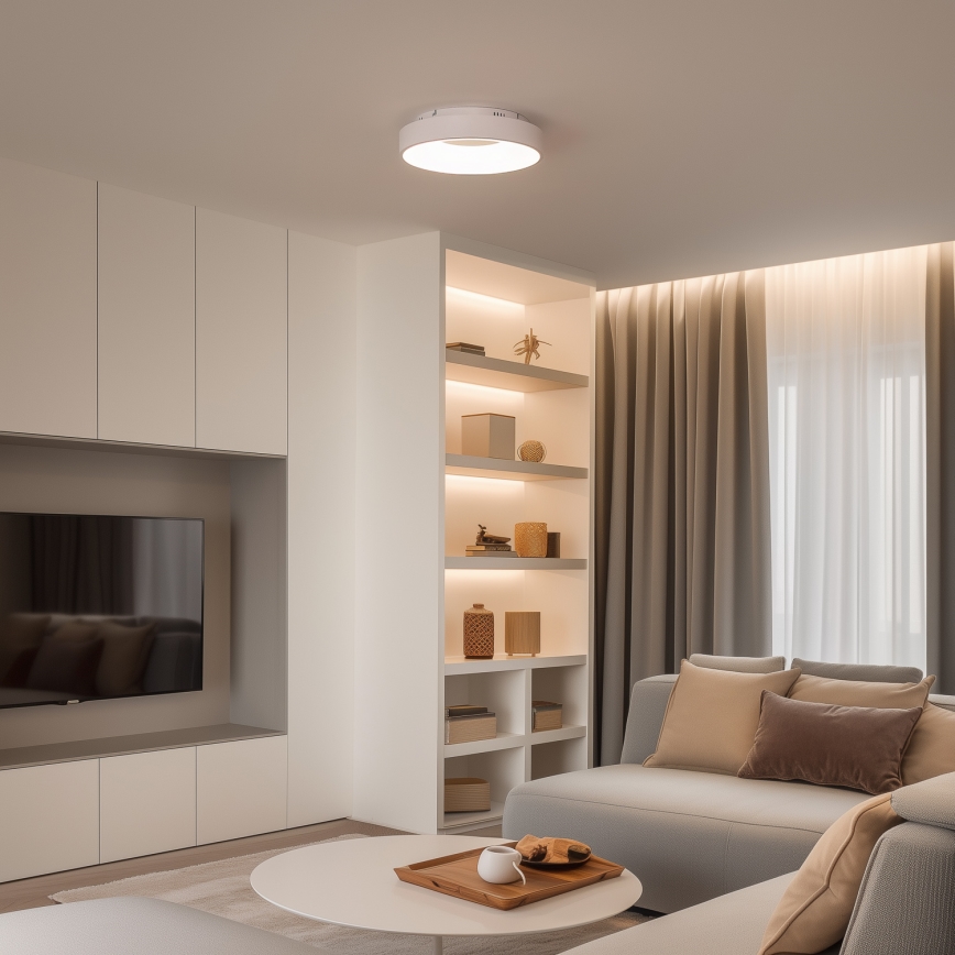 Brilagi - Candeeiro de tecto LED regulável FALCON II LED/67W/230V 3000-6500K Ø 40 cm branco + comando remoto