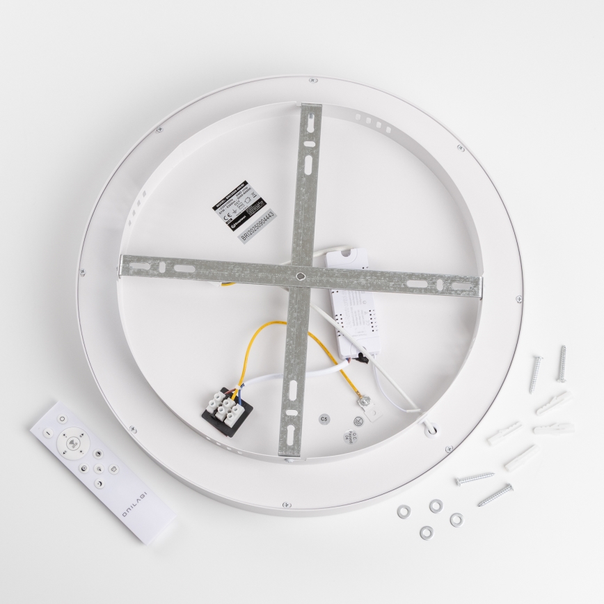 Brilagi - Candeeiro de tecto LED regulável FALCON II LED/67W/230V 3000-6500K Ø 40 cm branco + comando remoto