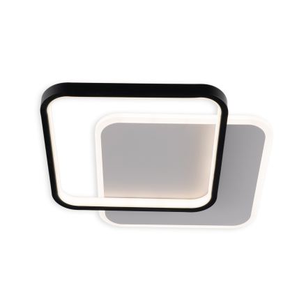 Brilagi - Plafon LED dimável FLARE LED/43W/230V 3000-6000K 39,5x45 cm branco/preto + controlo remoto