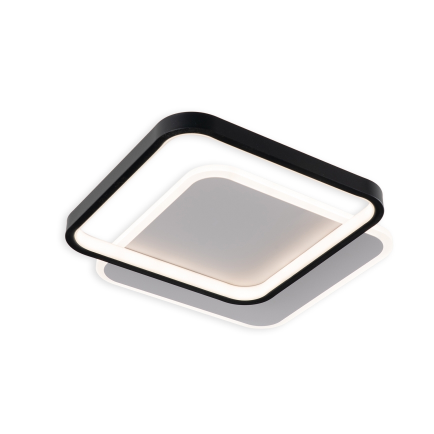 Brilagi - Plafon LED dimável FLARE LED/43W/230V 3000-6000K 39,5x45 cm branco/preto + controlo remoto