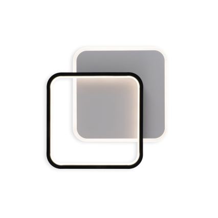 Brilagi - Plafon LED dimável FLARE LED/43W/230V 3000-6000K 39,5x45 cm branco/preto + controlo remoto