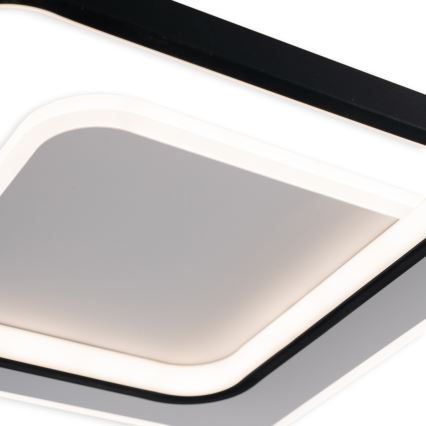 Brilagi - Plafon LED dimável FLARE LED/43W/230V 3000-6000K 39,5x45 cm branco/preto + controlo remoto