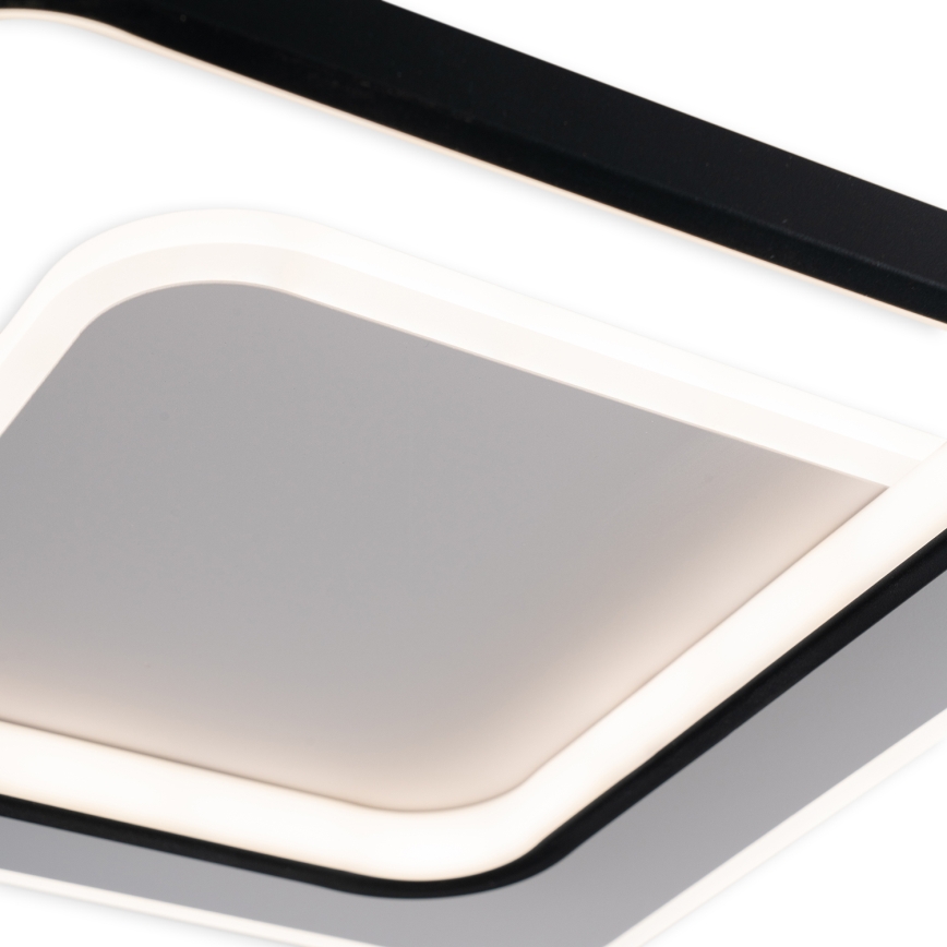 Brilagi - Plafon LED dimável FLARE LED/43W/230V 3000-6000K 39,5x45 cm branco/preto + controlo remoto