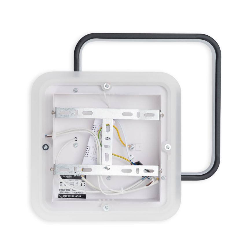 Brilagi - Plafon LED dimável FLARE LED/43W/230V 3000-6000K 39,5x45 cm branco/preto + controlo remoto