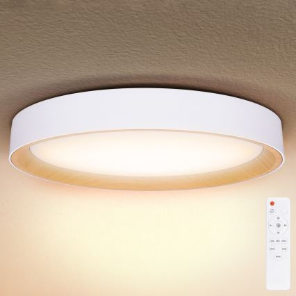 Brilagi - Luminária de teto LED dimerizável LARIOS LED/72W/230V 3000-6500K branca Ø 59 cm + controlo remoto