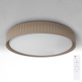 Brilagi - Candeeiro de teto LED regulável LUCIA LED/48W/230V 3000-6500K Ø 41 cm castanho + controlo remoto