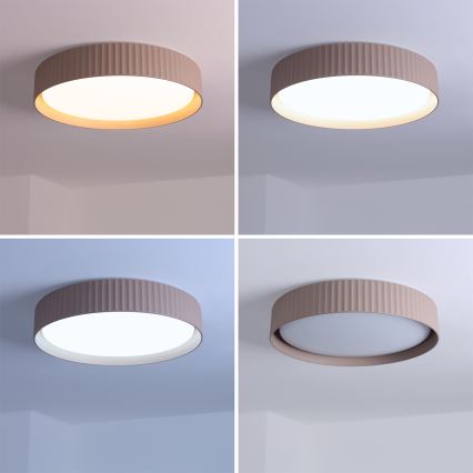 Brilagi - Plafon LED regulável LUCIA LED/48W/230V 3000-6500K Ø 41 cm taupe + comando à distância