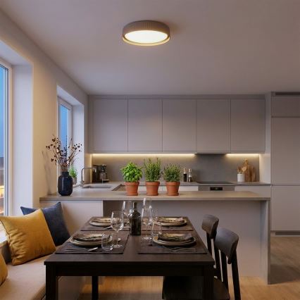 Brilagi - Plafon LED regulável LUCIA LED/48W/230V 3000-6500K Ø 41 cm taupe + comando à distância