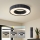 Brilagi - Candeeiro de Teto LED Regulável LUMIX LED/48W/230V 3000-6000K preto, diâmetro 50 cm + comando remoto