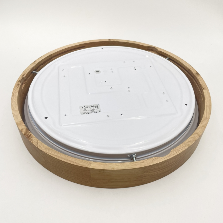 Brilagi - Luminária de teto LED dimerizável MANAROLA SMART STARS LED/24W/230V 3000–6000K Wi-Fi Tuya Beacon Ø 41 cm Carvalho + controlo remoto
