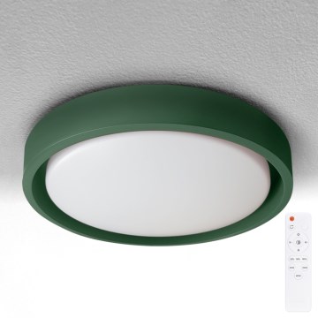 Brilagi - Candeeiro de teto LED regulável MATTEO LED/48W/230V 3000-6500K Ø 41 cm verde + controlo remoto