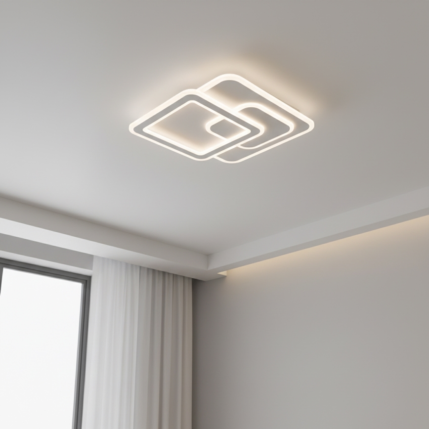 Brilagi - Luminária de teto LED dimerizável MODERN LED/80W/230V 3000-6000K 52,5x52,5 cm + controlo remoto