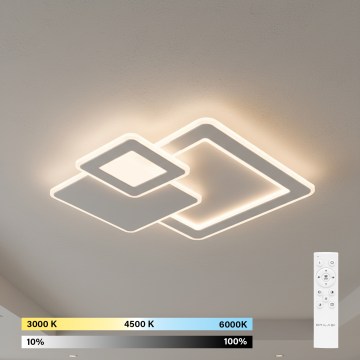 Brilagi - Candeeiro de teto LED regulável MODERN LED/93W/230V 3000-6000K 48,5x48,5 cm + controlo remoto