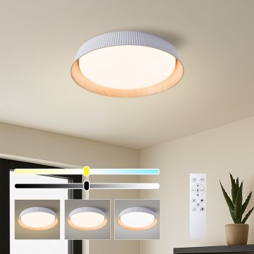 Brilagi - Candeeiro de teto LED regulável ORINO LED/54W/230V 3000-6000K branco diâmetro 43 cm + controlo remoto