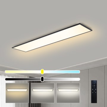 Brilagi - Candeeiro de teto LED regulável SLIMFRAME LED/58W/230V 120x30 cm 3000-6000K preto + controlo remoto