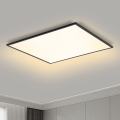 Brilagi - Candeeiro de teto LED regulável SLIMFRAME LED/58W/230V 60x60 cm 3000-6000K preto + comando remoto