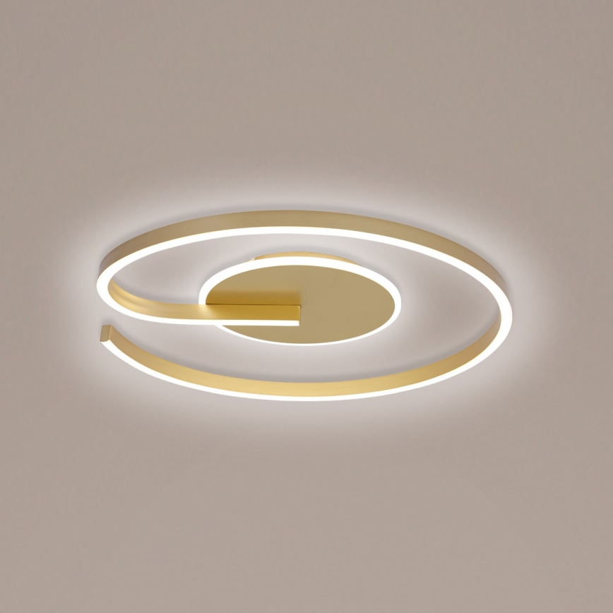 Brilagi - Candeeiro de Teto LED Regulável SPIRAL LED/56W/230V, diâmetro 50 cm, 3000/4000/6000K + comando remoto