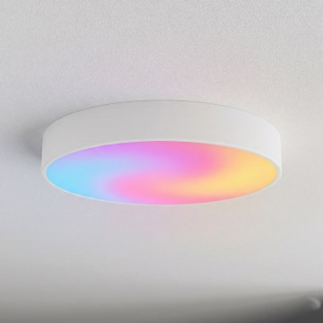 Brilagi - Candeeiro de teto LED RGBW dimerizável CLARE 4xE27/9W/230V 2700-6500K Ø 50 cm Wi-Fi branco