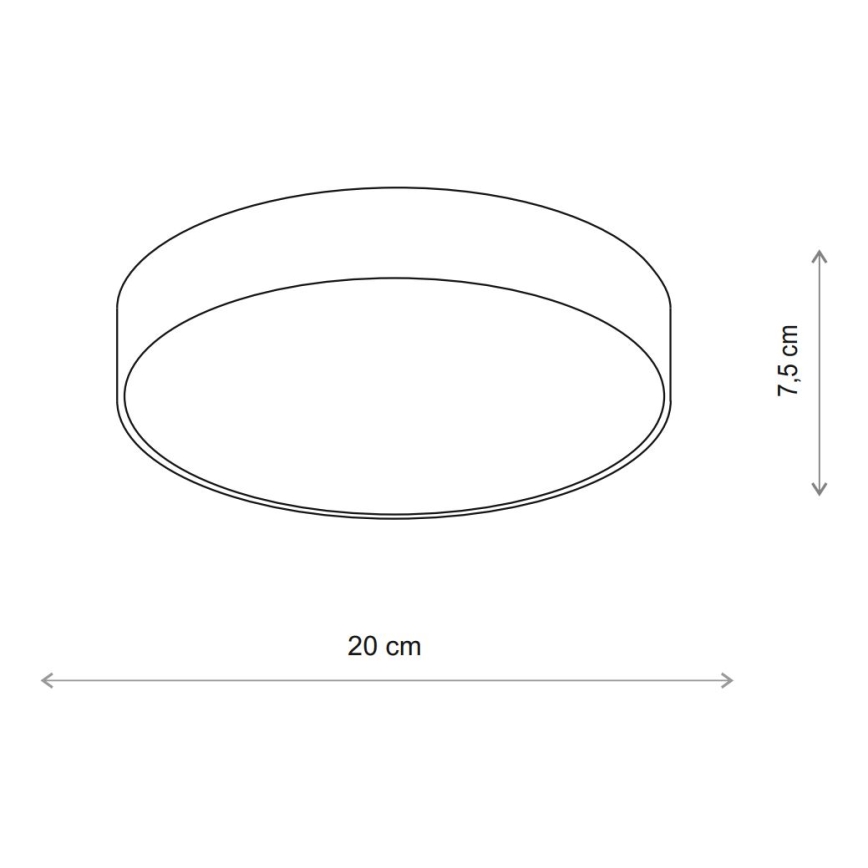 BRILAGI - Candeeiro de tecto LED RGBW dimerizável CLARE 1xE27/12W/230V 2700-6500K Ø 20 cm bege