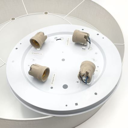 Brilagi - Candeeiro de Teto LED SIRIJA 4xE27/15W/230V Ø 60 cm branco