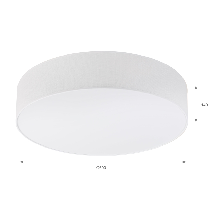 Brilagi - Candeeiro de Teto LED SIRIJA 4xE27/15W/230V Ø 60 cm branco