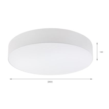 Brilagi - Candeeiro de teto LED SIRIJA 6xE27/15W/230V, Ø 80 cm, branco