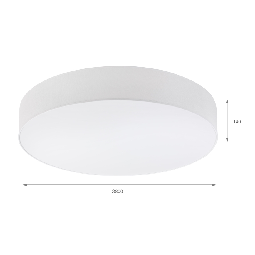 Brilagi - Candeeiro de teto LED SIRIJA 6xE27/15W/230V, Ø 80 cm, branco