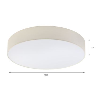Brilagi - Candeeiro de teto LED SIRIJA 6xE27/60W/230V Ø 80 cm creme