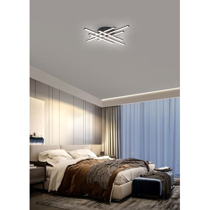 Brilagi - Candeeiro de teto STRIPES LED/42W/230V 51x51 cm preto