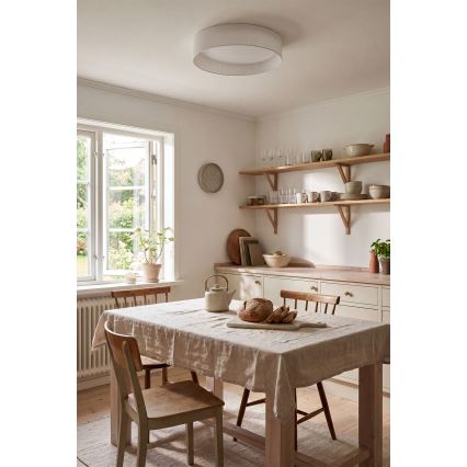 Brilagi - Candeeiro de teto LED VELVET SIMPLE LED/24W/230V 4000K diâmetro 45 cm branco