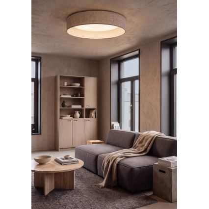 Brilagi - Candeeiro de teto LED VELVET SIMPLE LED/36W/230V 3000K Ø 55 cm cinzento