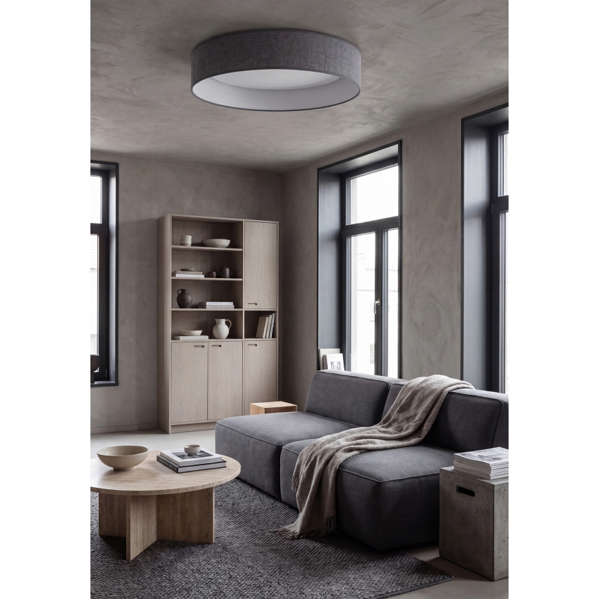 Brilagi - Candeeiro de teto LED VELVET SIMPLE LED/36W/230V 3000K Ø 55 cm cinzento