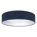 Brilagi - Candeeiro de teto LED VELVET SIMPLE LED/36W/230V 3000K Ø55 cm azul