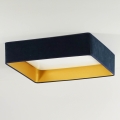 Brilagi - Candeeiro de teto LED VELVET SQUARE LED/24W/230V 43x43 cm azul escuro