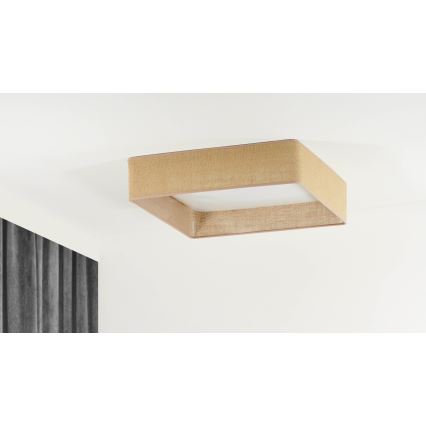 Brilagi - Candeeiro de tecto LED VELVET SQUARE LED/24W/230V 43x43 cm castanho