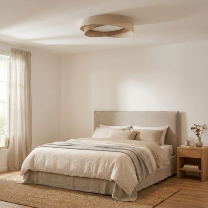 BRILAGI - Candeeiro de teto LED VELVET TWIST LED/24W/230V 4000K Ø 55 cm creme/bege