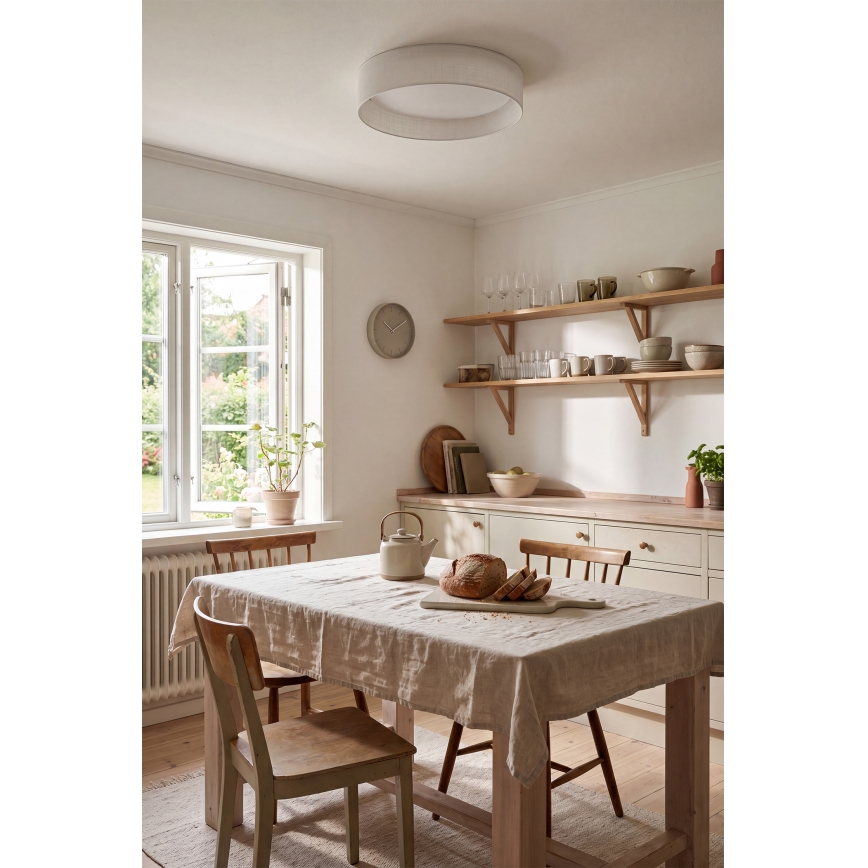 Brilagi - Candeeiro de teto LED VELVET VARI LED/24W/230V 3000/4000/6500K Ø 45 cm branco
