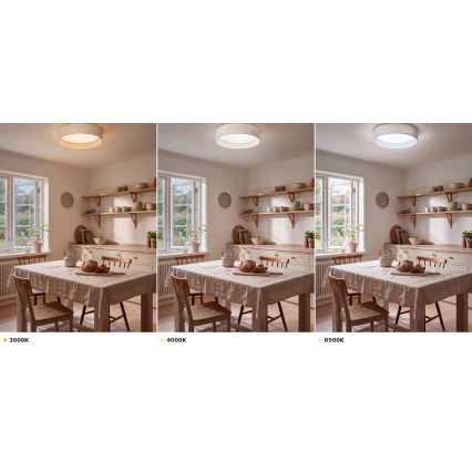 Brilagi - Candeeiro de teto LED VELVET VARI LED/24W/230V 3000/4000/6500K Ø 45 cm branco
