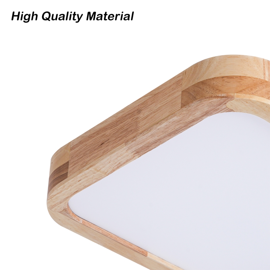 BRILAGI - Candeeiro de tecto LED WOODLINE SQUARE LED/32W/230V 3000/4000/6000K carvalho 30x30 cm