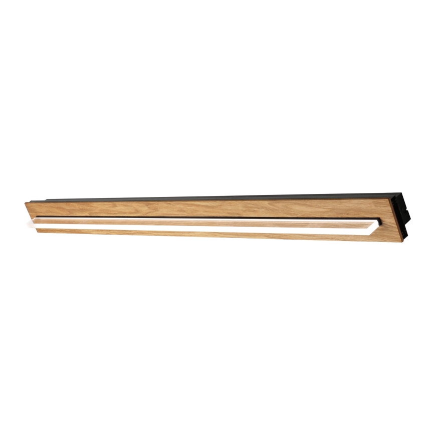 Brilagi - Candeeiro de teto LED WOODY FLAT/25W/230V 118 cm carvalho/preto
