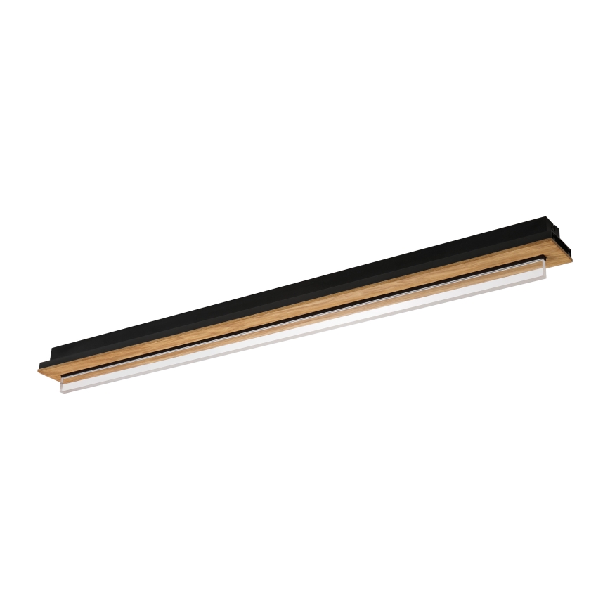 Brilagi - Candeeiro de teto LED WOODY FLAT/25W/230V 118 cm carvalho/preto