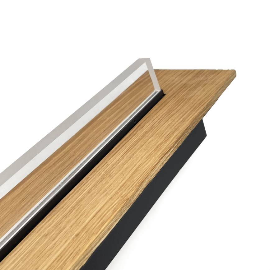 Brilagi - Candeeiro de teto LED WOODY FLAT/25W/230V 118 cm carvalho/preto