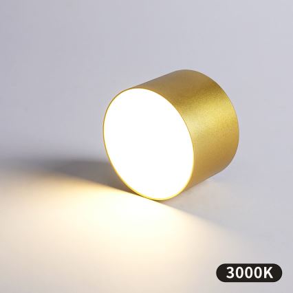 BRILAGI - Candeeiro de tecto para casa de banho FORIS LED/9W/230V Ø 9 cm dourado IP44 CRI 90