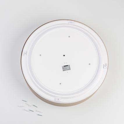Brilagi - Candeeiro de teto para casa de banho POOL 4xE27/15W/230V Ø 50 cm IP54 bege